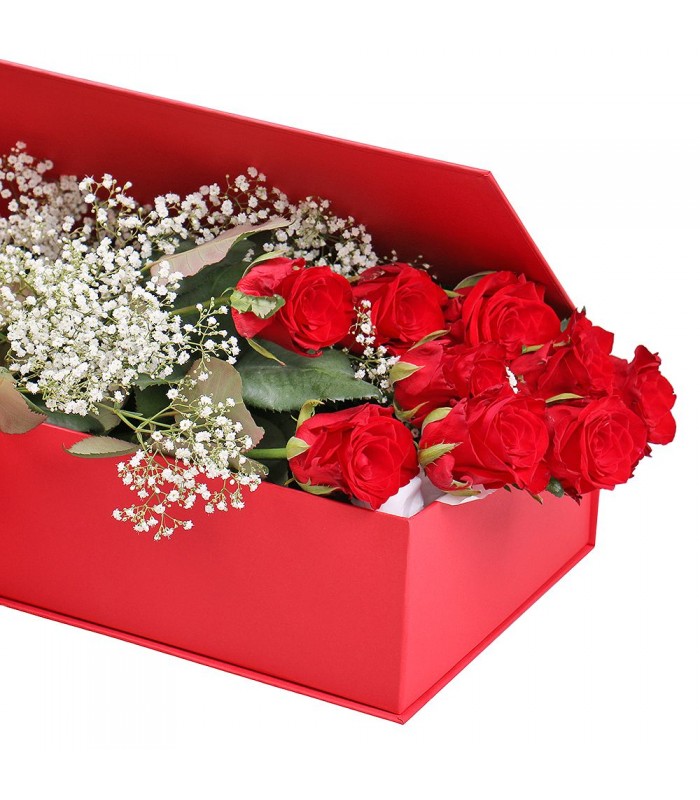 Kutuda 7 Kırmızı Gül