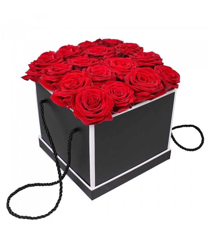 Kutuda 15 Kırmızı Gül