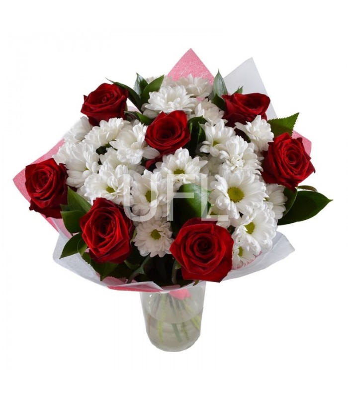 Vazoda Gül ve Papatyalar