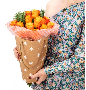 Alexey Turuncu Gül Buketi