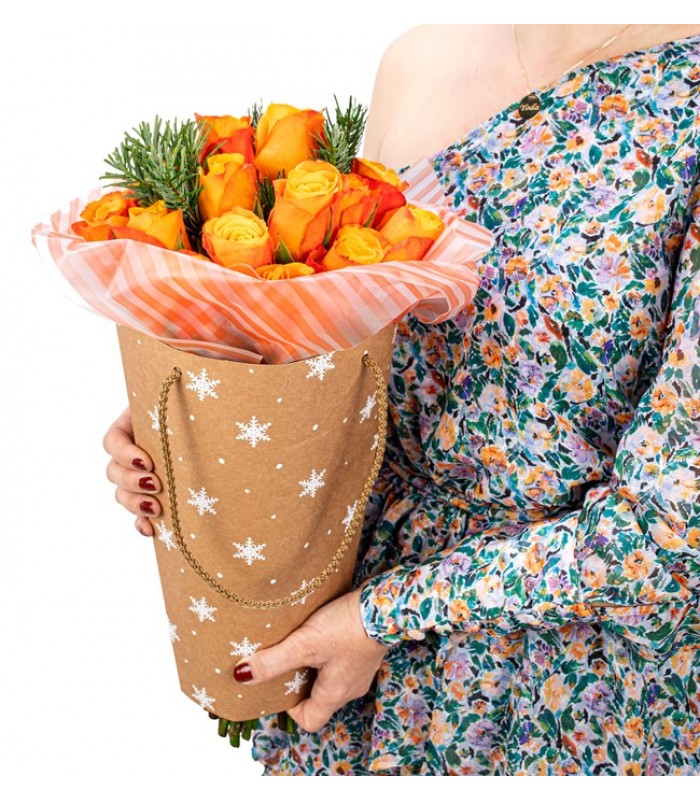 Alexey Turuncu Gül Buketi